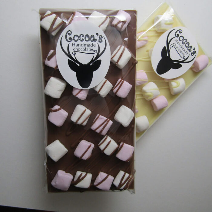 marshmallow handmade chocolate bars